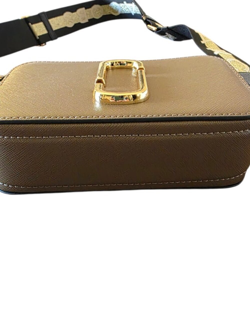 Marc Jacobs Snapshot Camera Bag French Grey Taupe Leather Crossbody Purse NWT - Picture 15 of 16